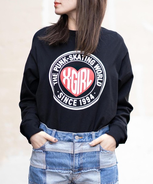 Heart Logo L S Tee Tシャツ カットソー X Girl エックスガール のファッション通販 Zozotown Heart Logo L S Tee Tシャツ カットソー X Girl エックスガール のファッション通販 Zozotown