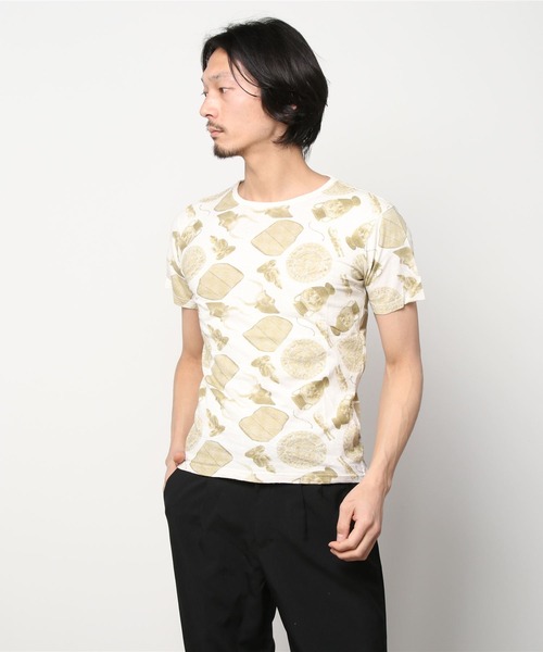 PHATEE(ファッティー)の「▲【PHATEE】ファティー ROCK TEE PRINTED(Tシャツ/カットソー・メンズ・ピンク/イエロー/その他・SMALL)」の1枚目の写真