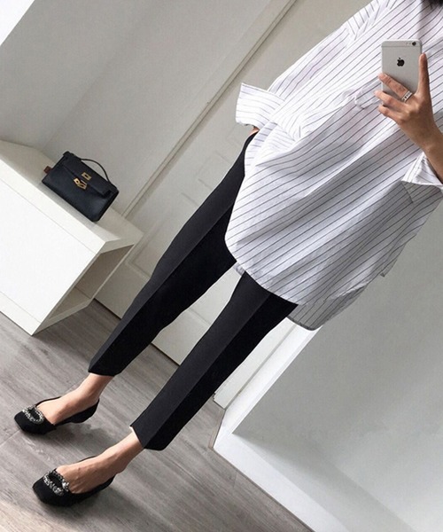 aimoha（アイモハ）の「ウェスト調整可能マタニティ スラックス（マタニティウェア/グッズ・レディース・ブラック系その他2/ブラック系その他・MEDIUM/X-LARGE/LARGE/XX-LARGE）」の11枚目の写真