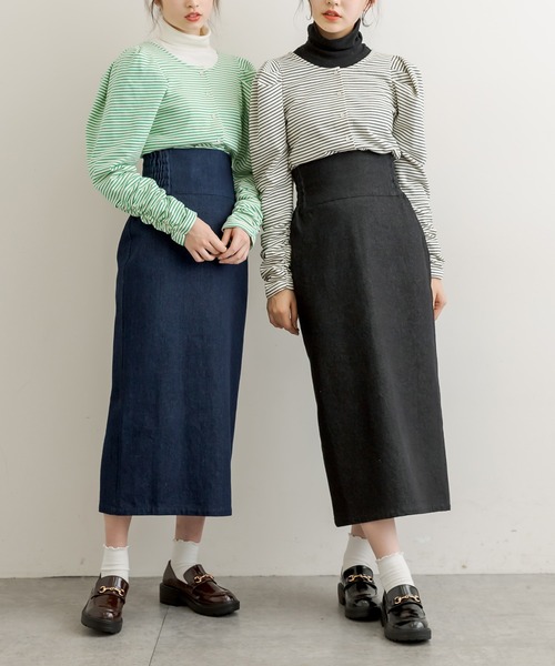 OLIVE des OLIVE(オリーブデオリーブ)の「アソートタンク底ローファー(ローファー・レディース・ダークブラウン/オフホワイト/ブラック系その他/ブラック・LARGE/SMALL/MEDIUM)」の6枚目の写真