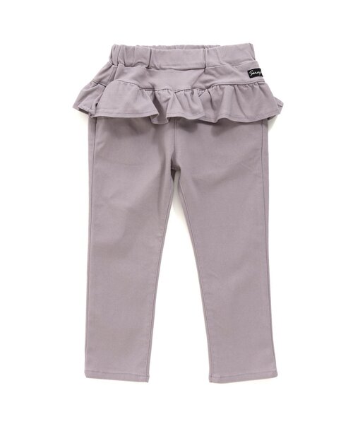 Seraph(セラフ)の「/ハイパーストレッチスキニーフリルパンツ 10分丈(その他パンツ・キッズ・ブルー/グレー/ピンク/キナリ/ラベンダー・95/100/110/130/140/120/90/80)」の4枚目の写真