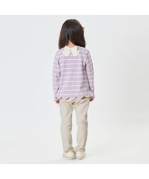 Seraph(セラフ)の「/ハイパーストレッチスキニーフリルパンツ 10分丈(その他パンツ・キッズ・ブルー/グレー/ピンク/キナリ/ラベンダー・95/100/110/130/140/120/90/80)」の7枚目の写真
