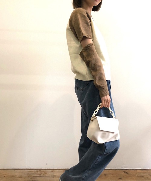 Kotoe（コトエ）の「2WAY フェイクレザー 変形 チェーン ミニ ショルダー ハンド バッグ（ハンドバッグ・レディース・ホワイト/ブラック/ブラウン・FREE）」の19枚目の写真