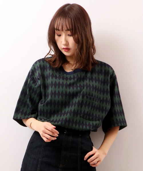 POWER TO THE PEOPLE（パワートゥーザピープル）の「【POWER TO THE PEOPLE】カットJQD Tee（Tシャツ/カットソー・メンズ・ブラウン/グリーン/チャコールグレー/アイボリー・LL/L/M）」の14枚目の写真