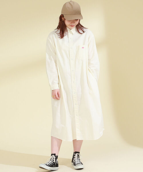 Ray BEAMS（レイビームス）の「DANTON × Ray BEAMS / 別注 シャツ ワンピース（ワンピース・レディース・その他/クリーム・36）」の3枚目の写真