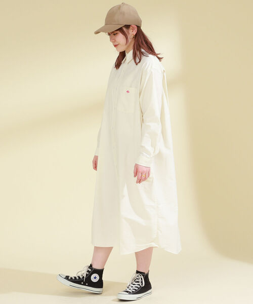 Ray BEAMS（レイビームス）の「DANTON × Ray BEAMS / 別注 シャツ ワンピース（ワンピース・レディース・その他/クリーム・36）」の4枚目の写真