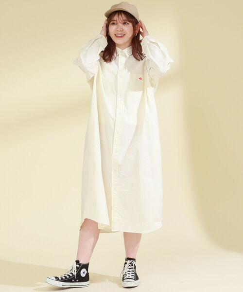 Ray BEAMS（レイビームス）の「DANTON × Ray BEAMS / 別注 シャツ ワンピース（ワンピース・レディース・その他/クリーム・36）」の5枚目の写真