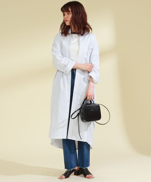 Ray BEAMS（レイビームス）の「DANTON × Ray BEAMS / 別注 シャツ ワンピース（ワンピース・レディース・その他/クリーム・36）」の6枚目の写真