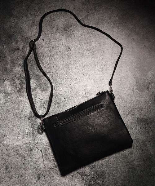 BLACK JACKALL CROWN(ブラックジャッカルクラウン)の「BLACK JACKALL CROWN スタッズ デコレーション 2WAY クラッチバッグ スクエアショルダー(クラッチバッグ・レディース・ブラック・FREE)」の21枚目の写真