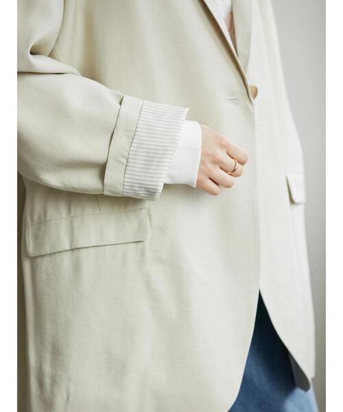 AMERICAN HOLIC（アメリカンホリック）の「花粉防止オーバーサイズジャケット（テーラードジャケット・レディース・ライトベージュ・M/L）」の21枚目の写真