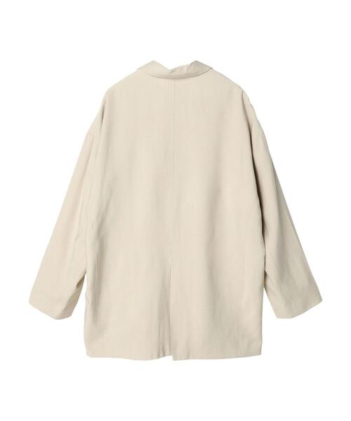 AMERICAN HOLIC（アメリカンホリック）の「花粉防止オーバーサイズジャケット（テーラードジャケット・レディース・ライトベージュ・M/L）」の17枚目の写真