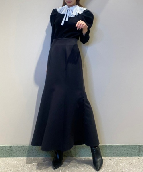 サイドスリットマーメイドスカート