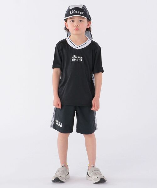 ATHLETA(アスレタ)の「【SHIPS KIDS別注】ATHLETA:<吸汗速乾>アップサイクル ドライ ショーツ(100~130cm)(その他パンツ・キッズ・ブラック/ベージュ・100/110/120/130)」の3枚目の写真