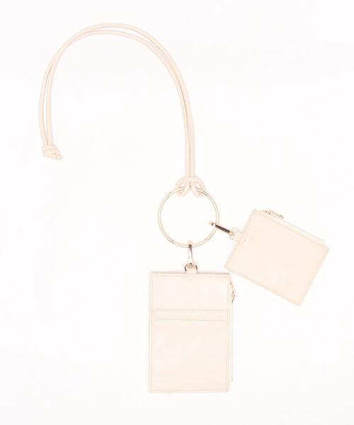 natural couture(ナチュラルクチュール)の「マルチリングスマホショルダー(ショルダーバッグ・レディース・ブラック/イエロー/アイボリー・FREE)」の4枚目の写真