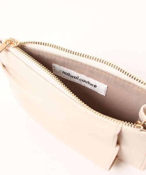 natural couture(ナチュラルクチュール)の「マルチリングスマホショルダー(ショルダーバッグ・レディース・ブラック/イエロー/アイボリー・FREE)」の5枚目の写真