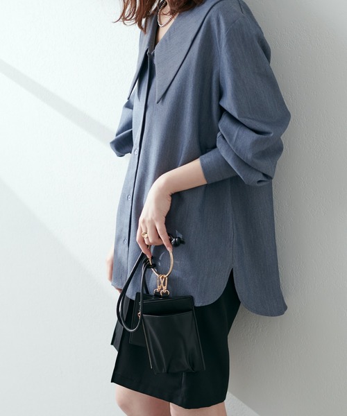 natural couture(ナチュラルクチュール)の「マルチリングスマホショルダー(ショルダーバッグ・レディース・ブラック/イエロー/アイボリー・FREE)」の2枚目の写真