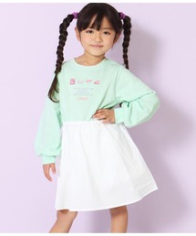 ランドリー刺繍ミニ裏毛ワンピース