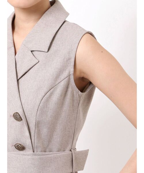 RESEXXY（リゼクシー）の「ノースリサイドプリーツワンピース（ワンピース・レディース・ブラック/ベージュ/ミント・FREE）」の6枚目の写真