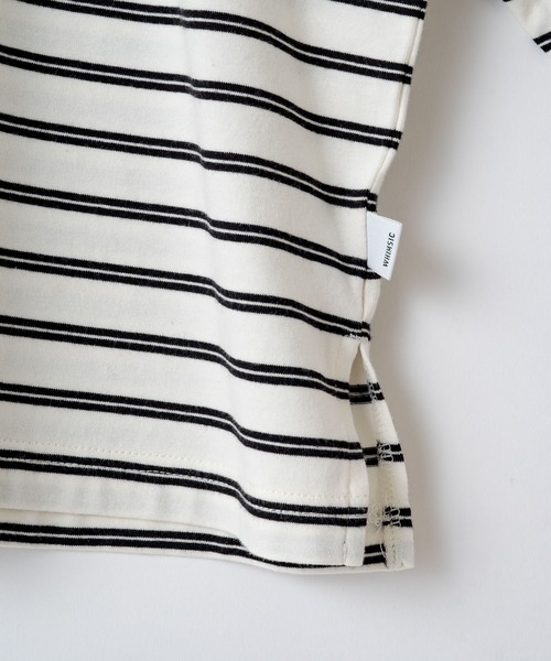 WHIMSIC(ウィムジック)の「【WHIMSIC】マルチボーダーロングスリーブTEE(Tシャツ/カットソー・レディース・ホワイト/ブラック/パープル/ネイビー/アイボリー・FREE)」の12枚目の写真