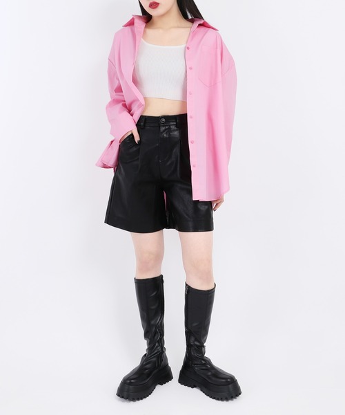 WC（ダブル シー）の「カラービッグシャツ（シャツ/ブラウス・レディース・サックスブルー/ピンク/グリーン・FREE）」の10枚目の写真