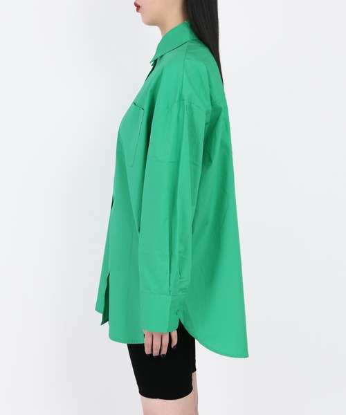 WC（ダブル シー）の「カラービッグシャツ（シャツ/ブラウス・レディース・サックスブルー/ピンク/グリーン・FREE）」の9枚目の写真