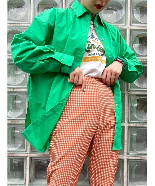 WC（ダブル シー）の「カラービッグシャツ（シャツ/ブラウス・レディース・サックスブルー/ピンク/グリーン・FREE）」の8枚目の写真