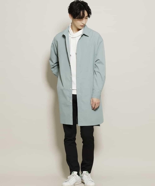 MK MICHEL KLEIN HOMME (エムケーミッシェルクランオム)の「サテン長袖シャツ(シャツ/ブラウス・メンズ・ホワイト/ミント・ONESIZE)」の12枚目の写真