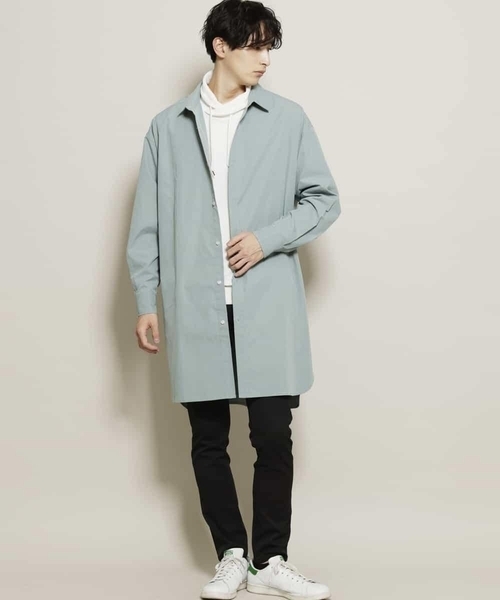 MK MICHEL KLEIN HOMME (エムケーミッシェルクランオム)の「サテン長袖シャツ(シャツ/ブラウス・メンズ・ホワイト/ミント・ONESIZE)」の11枚目の写真