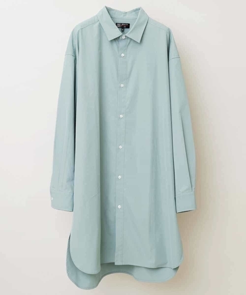 MK MICHEL KLEIN HOMME (エムケーミッシェルクランオム)の「サテン長袖シャツ(シャツ/ブラウス・メンズ・ホワイト/ミント・ONESIZE)」の9枚目の写真