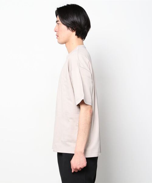 URBAN COLLECTION(アーバンコレクション)の「切替ガーデニングポケット 半袖Tシャツ(Tシャツ/カットソー・メンズ・ホワイト/ブラック/パープル/サックスブルー/グレイッシュベージュ・M/L/XL)」の6枚目の写真