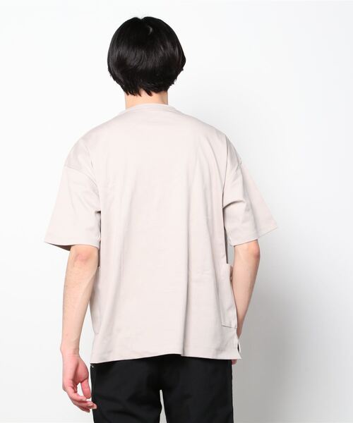 URBAN COLLECTION(アーバンコレクション)の「切替ガーデニングポケット 半袖Tシャツ(Tシャツ/カットソー・メンズ・ホワイト/ブラック/パープル/サックスブルー/グレイッシュベージュ・M/L/XL)」の7枚目の写真