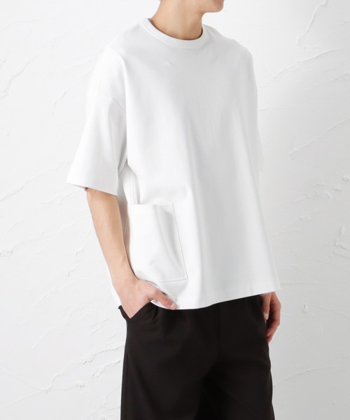 URBAN COLLECTION(アーバンコレクション)の「切替ガーデニングポケット 半袖Tシャツ(Tシャツ/カットソー・メンズ・ホワイト/ブラック/パープル/サックスブルー/グレイッシュベージュ・M/L/XL)」の14枚目の写真