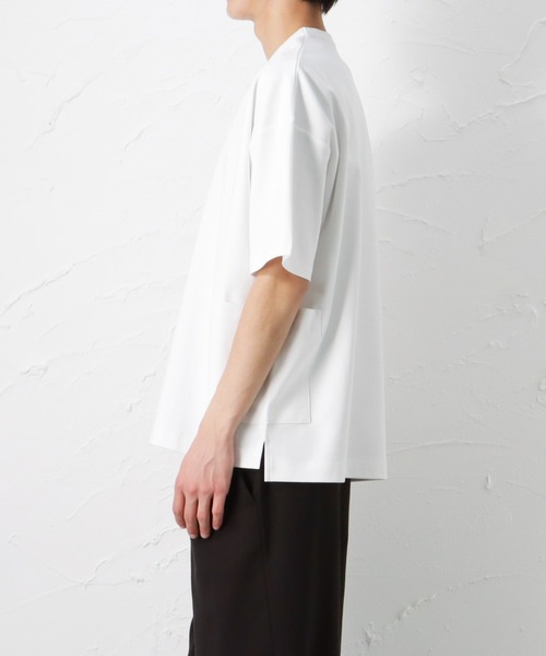 URBAN COLLECTION(アーバンコレクション)の「切替ガーデニングポケット 半袖Tシャツ(Tシャツ/カットソー・メンズ・ホワイト/ブラック/パープル/サックスブルー/グレイッシュベージュ・M/L/XL)」の8枚目の写真