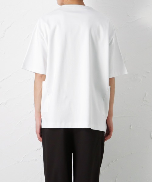 URBAN COLLECTION(アーバンコレクション)の「切替ガーデニングポケット 半袖Tシャツ(Tシャツ/カットソー・メンズ・ホワイト/ブラック/パープル/サックスブルー/グレイッシュベージュ・M/L/XL)」の9枚目の写真