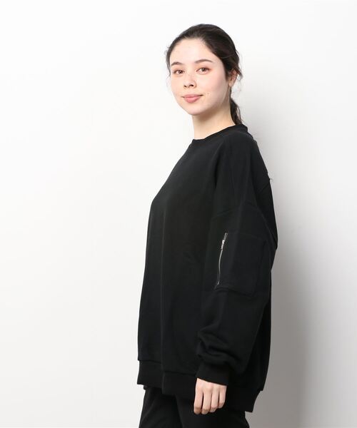 Figments（フィグメンツ）の「サイドポケットスウェット（スウェット・レディース・ブラック/ピンク/杢グレー・FREE）」の16枚目の写真