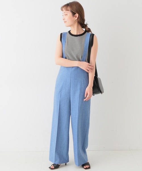 SLOBE IENA（スローブイエナ）の「マルチボーダーテレコタンク◆（タンクトップ・レディース・ブラック/パープル系その他・FREE）」の8枚目の写真