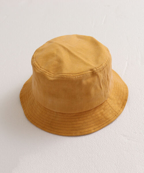 GLOSTER（グロスター）の「【GLOSTER/グロスター】WASHED BUCKET HAT ウォッシュドバケットハット（ハット・メンズ・ブラック/ベージュ/ピンク/グリーン/イエロー・FREE）」の5枚目の写真