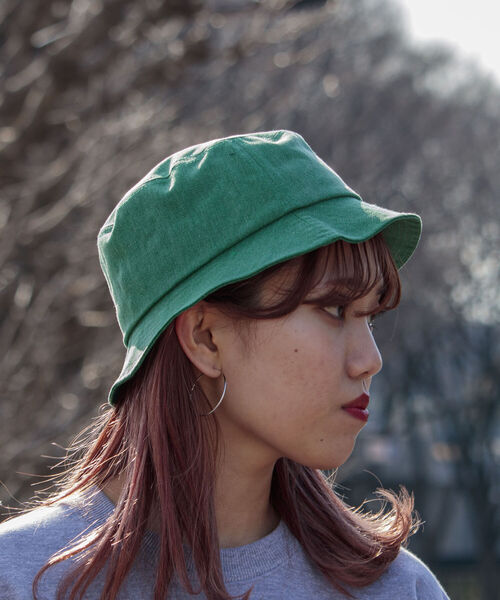 GLOSTER（グロスター）の「【GLOSTER/グロスター】WASHED BUCKET HAT ウォッシュドバケットハット（ハット・メンズ・ブラック/ベージュ/ピンク/グリーン/イエロー・FREE）」の6枚目の写真