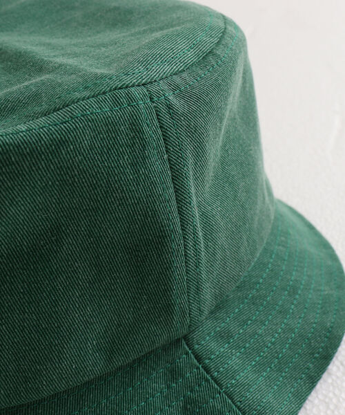 GLOSTER（グロスター）の「【GLOSTER/グロスター】WASHED BUCKET HAT ウォッシュドバケットハット（ハット・メンズ・ブラック/ベージュ/ピンク/グリーン/イエロー・FREE）」の11枚目の写真