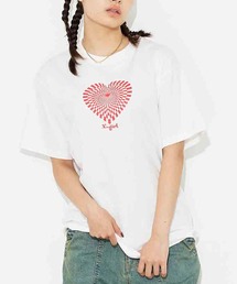 X-girl | GEOMETRIC HEART S/S TEE(Tシャツ/カットソー)