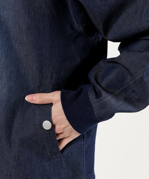 TopIsm（トップイズム）の「ワイドシルエット ライトデニムMA-1（MA-1・メンズ・ネイビー/サックスブルー/ブルー系その他・M/L/XL）」の11枚目の写真