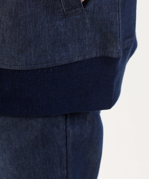 TopIsm（トップイズム）の「ワイドシルエット ライトデニムMA-1（MA-1・メンズ・ネイビー/サックスブルー/ブルー系その他・M/L/XL）」の12枚目の写真