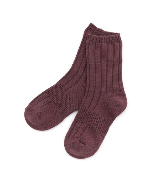 MAKE YOUR DAY（メイクユアデイ）の「ベーシック無地ソックス（ソックス/靴下・キッズ・ラベンダー/ライトグレー/パープル/イエロー/ブラック/マスタード/レッド/シルバーグレー・15 /18/24/21）」の4枚目の写真