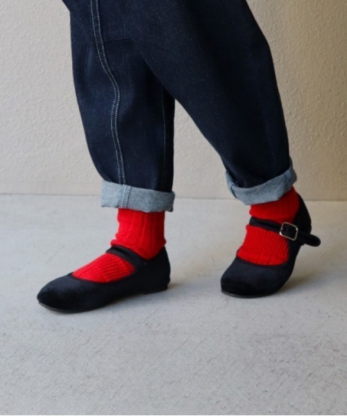 MAKE YOUR DAY（メイクユアデイ）の「ベーシック無地ソックス（ソックス/靴下・キッズ・ラベンダー/ライトグレー/パープル/イエロー/ブラック/マスタード/レッド/シルバーグレー・15 /18/24/21）」の14枚目の写真