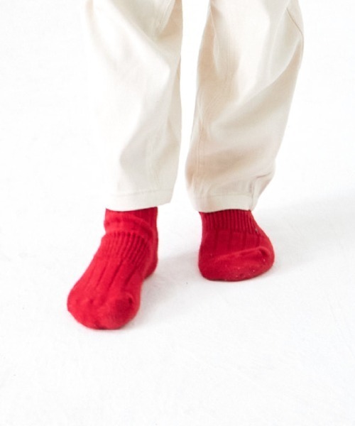 MAKE YOUR DAY（メイクユアデイ）の「ベーシック無地ソックス（ソックス/靴下・キッズ・ラベンダー/ライトグレー/パープル/イエロー/ブラック/マスタード/レッド/シルバーグレー・15 /18/24/21）」の18枚目の写真