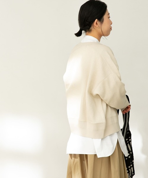 FORK&SPOON（フォークアンドスプーン）の「FORK&SPOON　ノーカラーロングシャツ（シャツ/ブラウス・レディース・オフホワイト/ストライプ・ONE）」の15枚目の写真