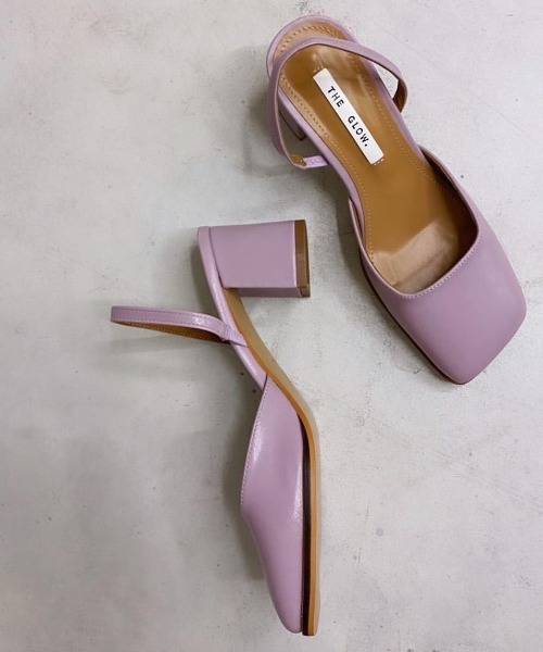 StyleSea（スタイルシー）の「チャンキーヒールバックストラップシューズ（パンプス・レディース・アイボリー/ラベンダー/ブラック/キャメル・35/37/40/39）」の4枚目の写真