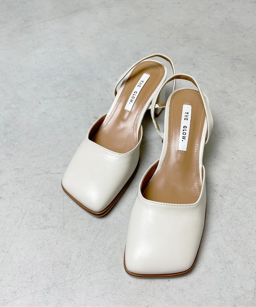 StyleSea（スタイルシー）の「チャンキーヒールバックストラップシューズ（パンプス・レディース・アイボリー/ラベンダー/ブラック/キャメル・35/37/40/39）」の2枚目の写真