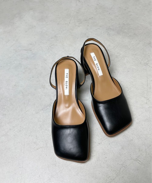 StyleSea（スタイルシー）の「チャンキーヒールバックストラップシューズ（パンプス・レディース・アイボリー/ラベンダー/ブラック/キャメル・35/37/40/39）」の3枚目の写真