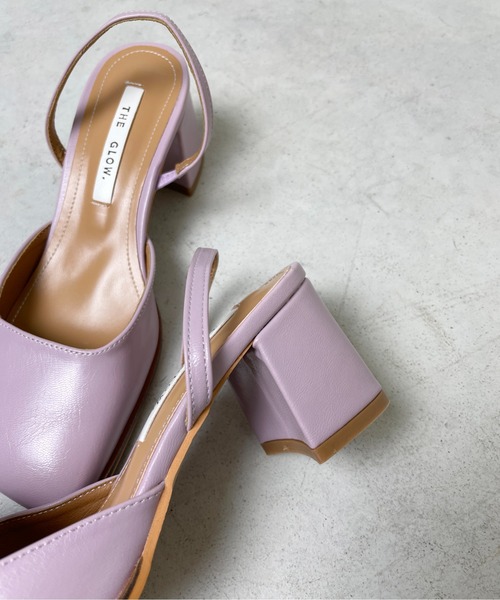 StyleSea（スタイルシー）の「チャンキーヒールバックストラップシューズ（パンプス・レディース・アイボリー/ラベンダー/ブラック/キャメル・35/37/40/39）」の18枚目の写真